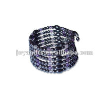 Magnetic Amethyst Beaded Wrap Bracelets &amp; Collier 36 &quot;